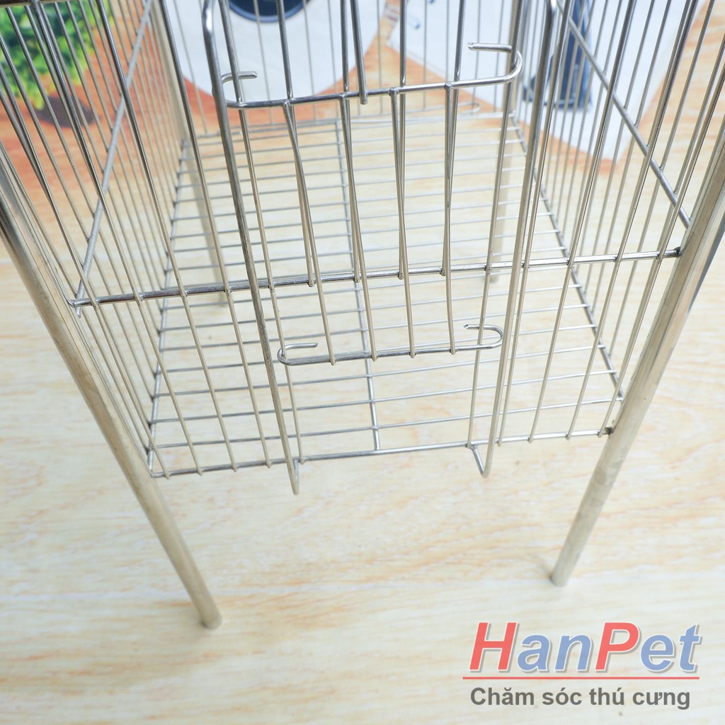 Hanpet.GV- Lồng tắm chim khuyên- lồng chuột hamster 100% inox không gỉ sét (- longtam) chuồng chim / lồng nuôi