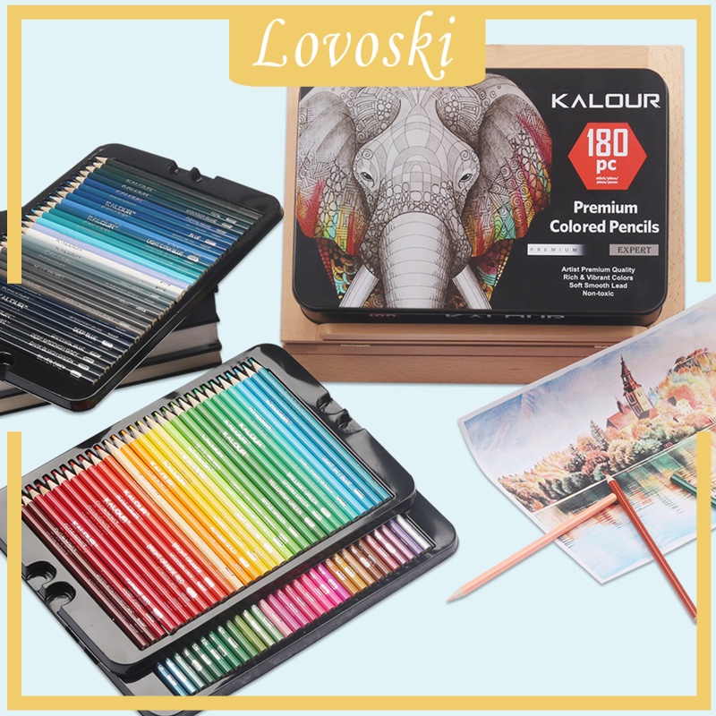 Hộp 180 Bút Chì Màu Vẽ Phác Thảo Lovoski