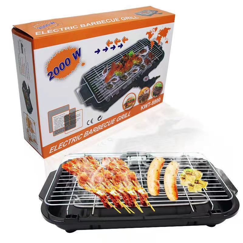 Bếp nướng điện không khói BBQ Electric Barbecue Grill, vỉ nướng mẫu mới 2021 hàng đẹp loại 1 với 2 mức nhiệt.