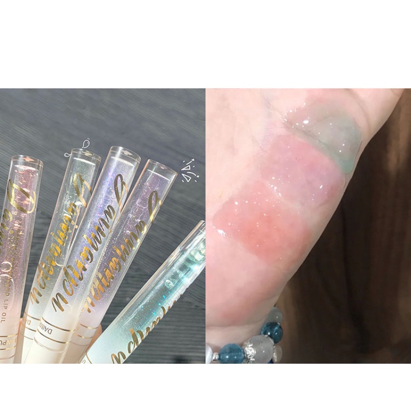 [Hàng mới về] Son bóng trong suốt dưỡng ẩm không màu tiện lợi