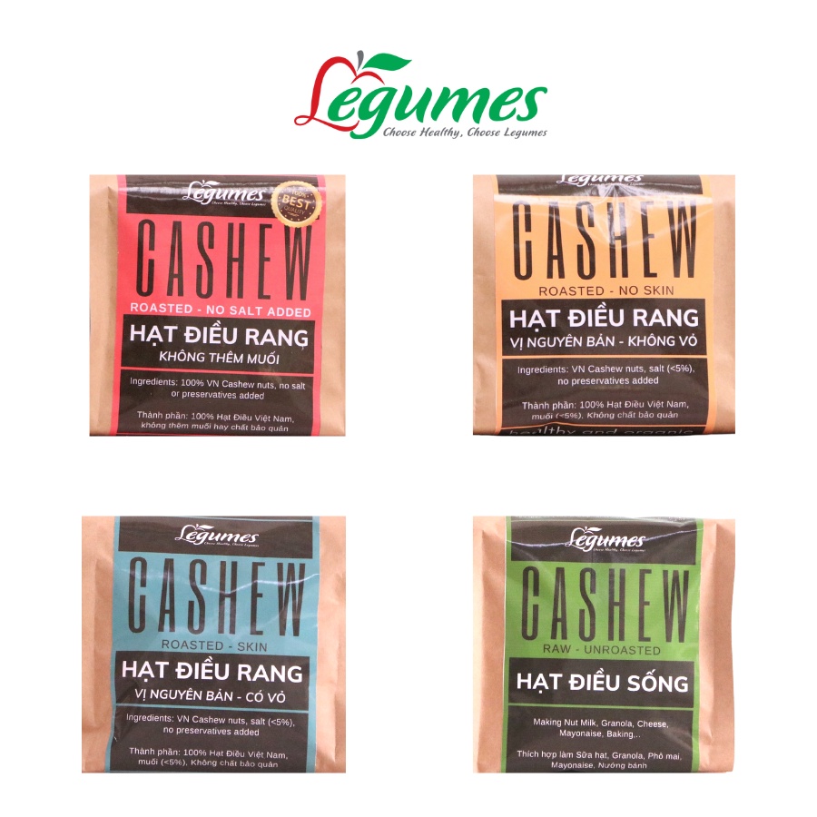 Hạt điều rang mộc Bình Phước hữu cơ - Organic Cashew nut