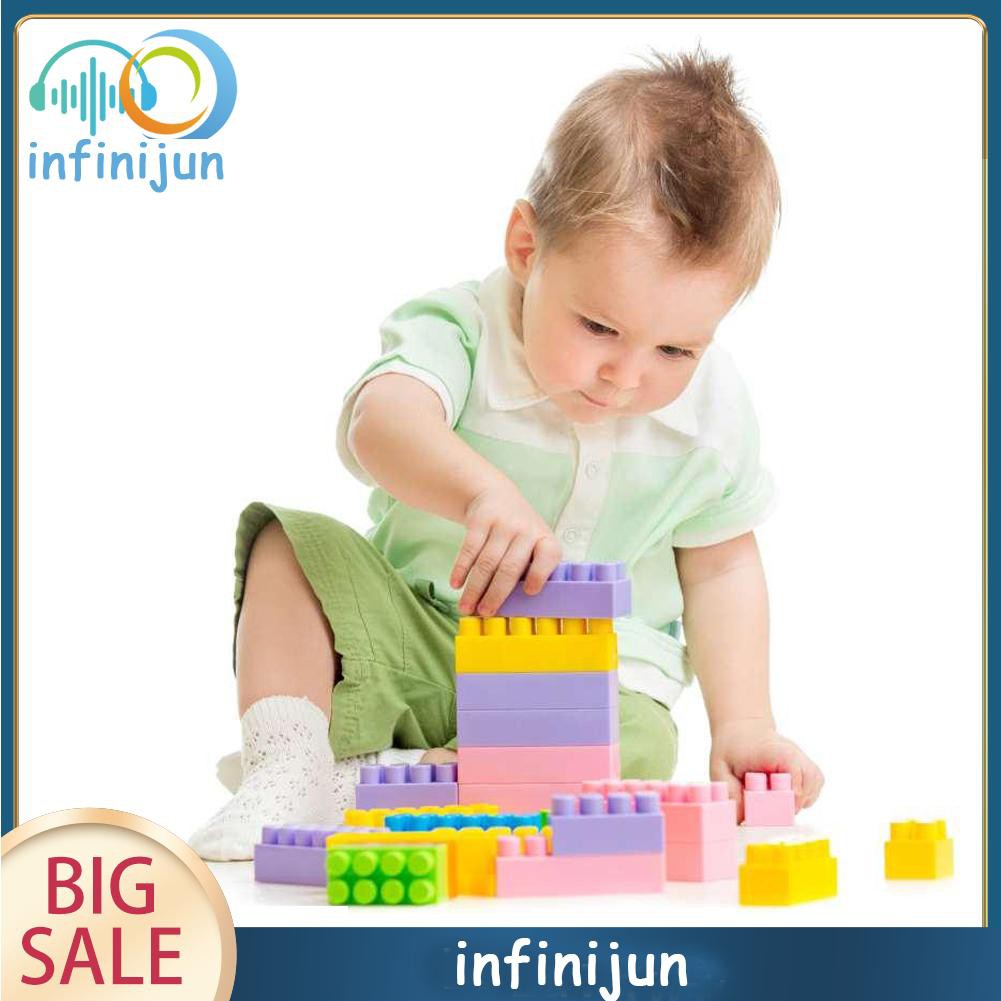 Bộ 144 khối nhựa xếp hình cho bé