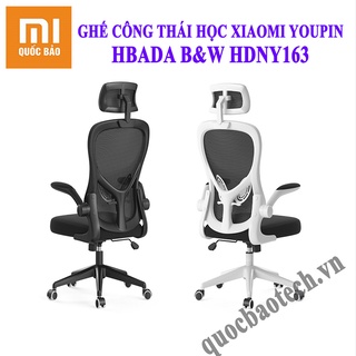 Ghế Công Thái Học Xiaomi HBADA B&W HDNY163 - Ghế xoay văn phòng hỗ trợ định hình cột sống