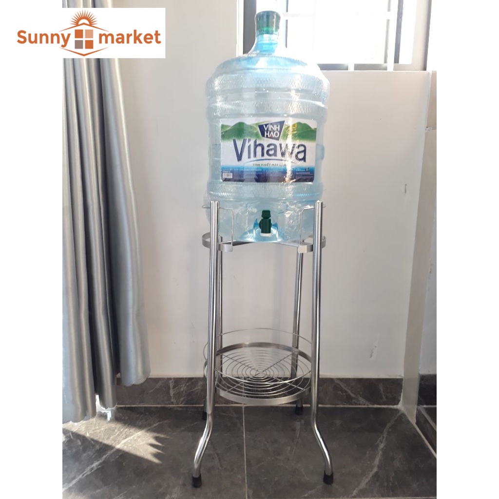 Kệ để bình nước 20 lít bằng inox, chân kệ inox để bình nước
