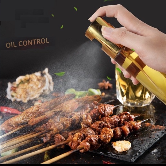 Bình Xịt Dầu Ăn Thủy Tinh, Chai Xịt Dầu Ăn Phun Sương Dùng Cho Nồi Chiên, Khuôn Bánh, Salad, Nướng 100ml