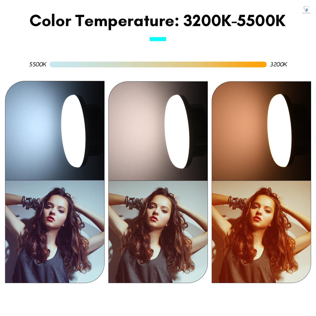 Đèn LED Để Bàn 150W 3200K-5500K + E27 + Điều Khiển Từ Xa Cho Studio Chụp Ảnh