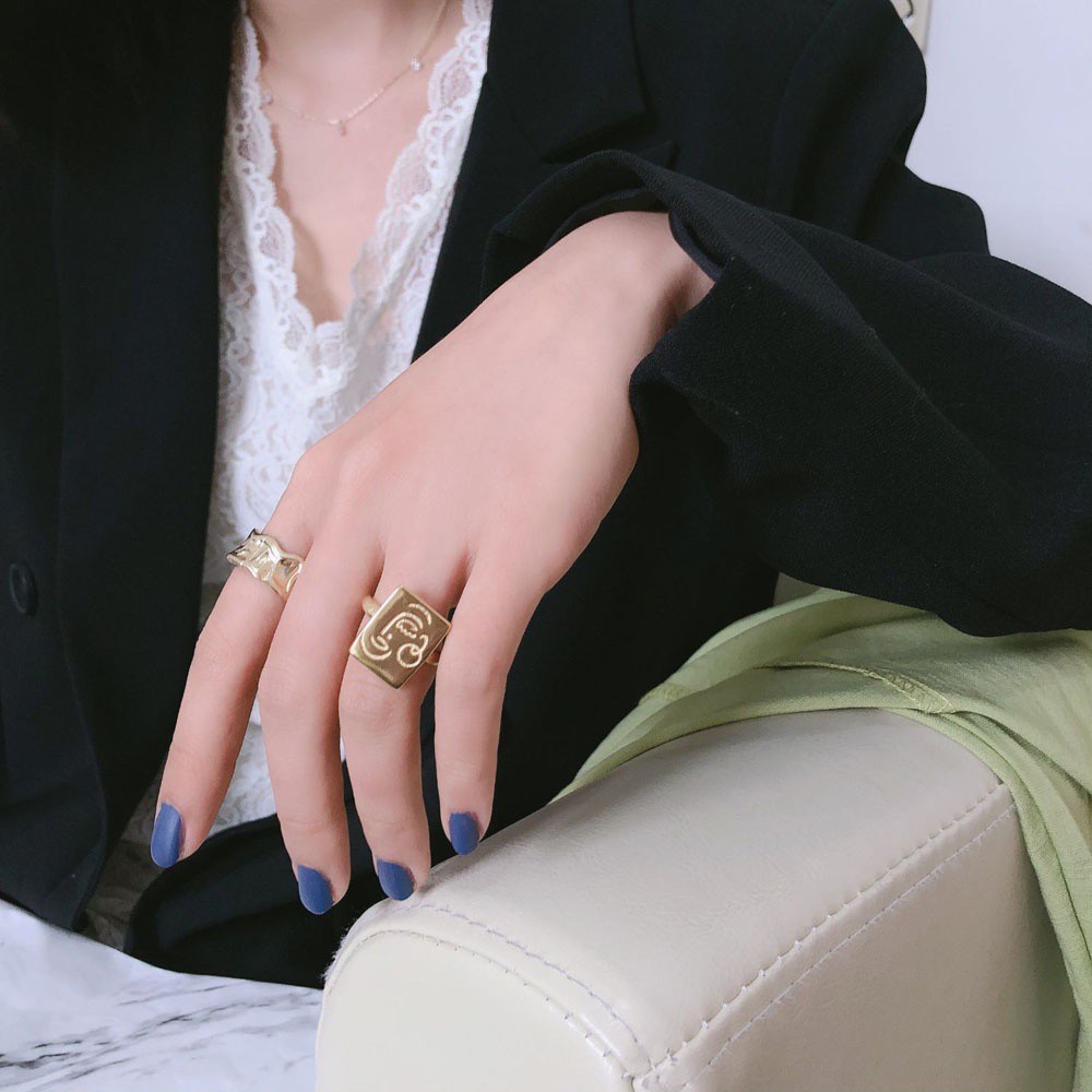 3 Nhẫn đeo ngón tay kiểu dáng vintage thời trang dành cho nữ