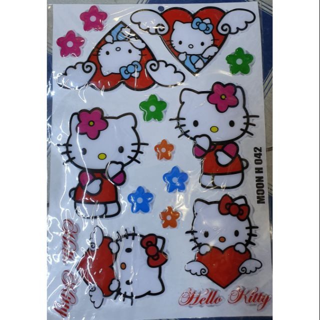 tem dán xe máy nổi hello kitty 042 #scb