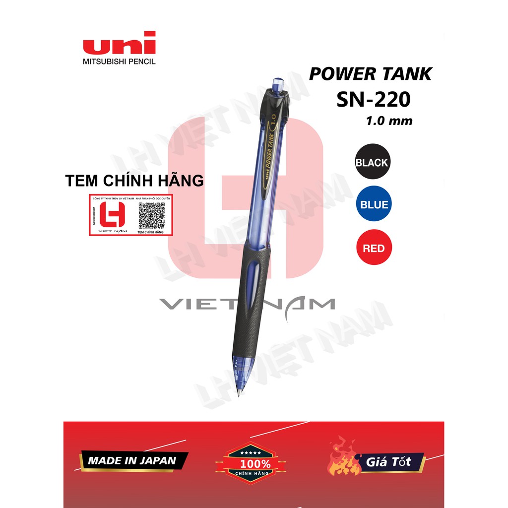SN-220  UNI-BALL Power Tank Bút bi bấm