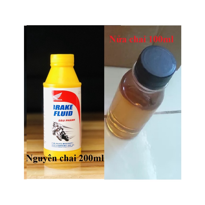 Dầu thắng Honda chai 200ml, Dầu phanh Honda 200ml