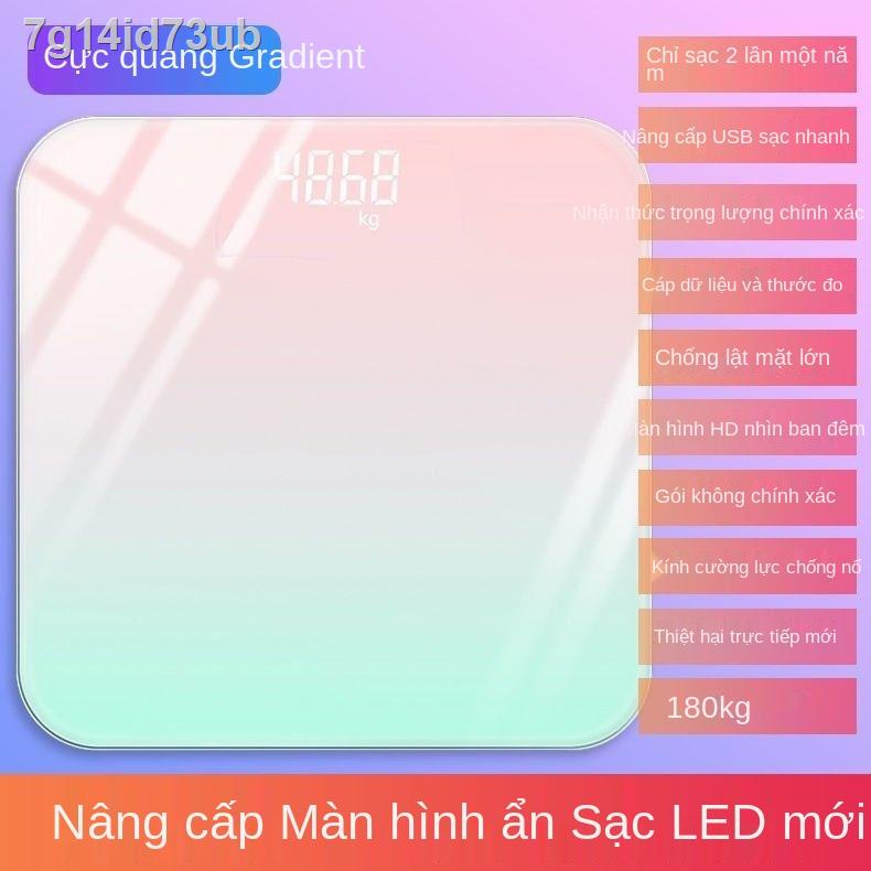 Cân đèn LED điện tử gia đình chính xác sức khỏe con người có thể sạc lại USB