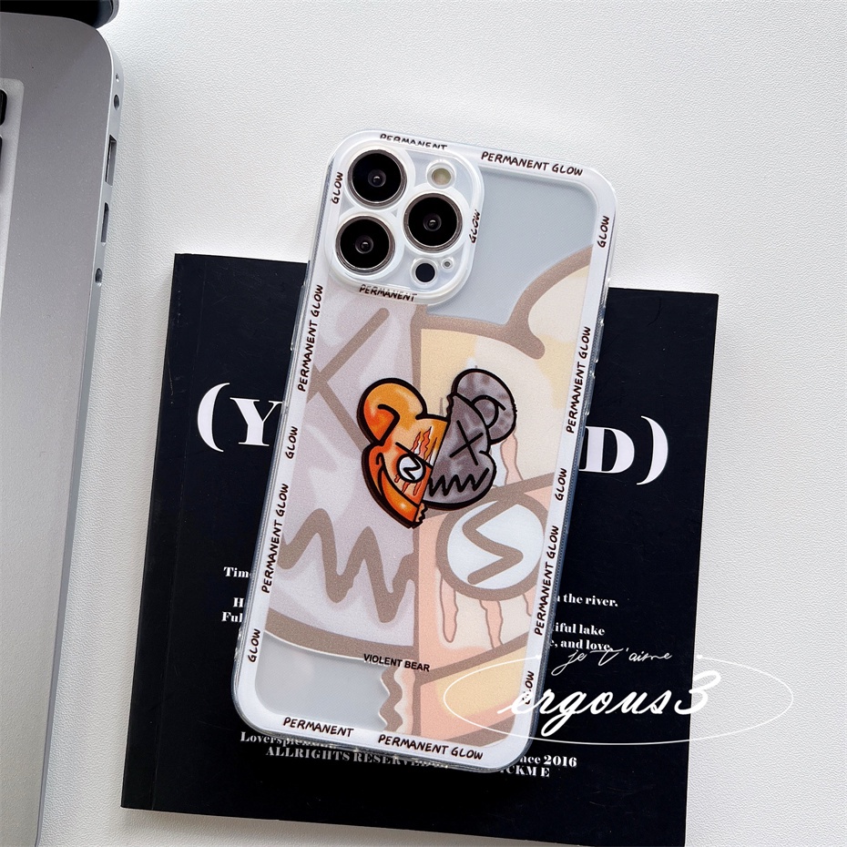 Ốp Điện Thoại Họa Tiết KAWS Thời Trang Cho iPhone 13 12 11 Pro Max X XR XS Max SE 2020 8 7 Plus