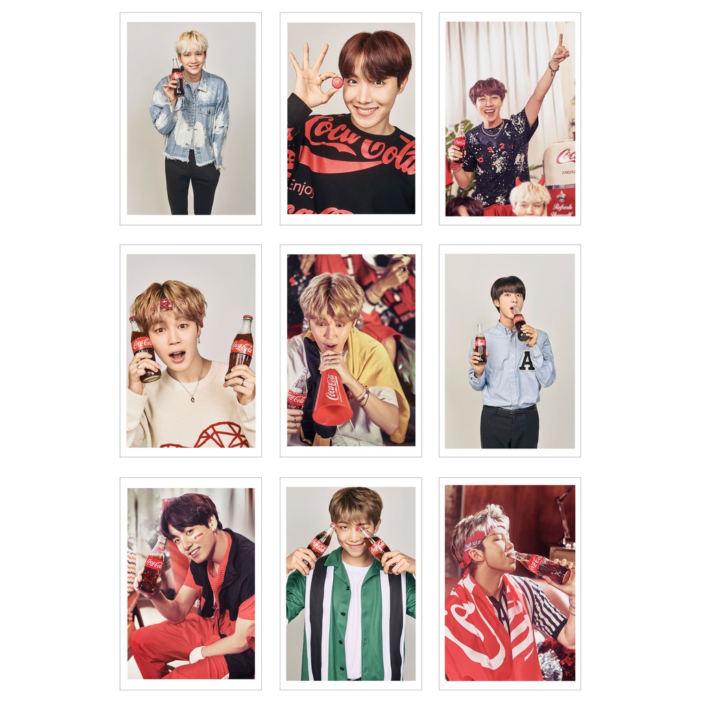 [Ép Lụa] Lomo Card BTS - COCA COLA ( 27 ảnh)