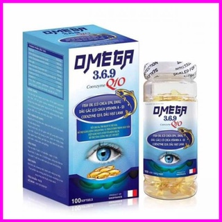 Dầu cá omega 369 Q10 có công dụng bổ mắt, làm giảm khô đau nhức mắt sáng mắt, làm đẹp da