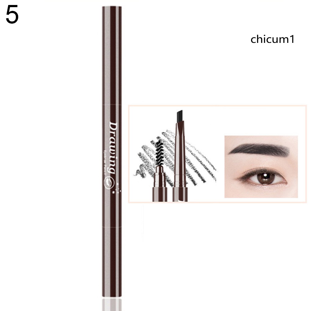Chì Kẻ Mày Dạng Vặn Có Đầu Cọ Chải Trang Điểm Lông Mày Không Nhòe