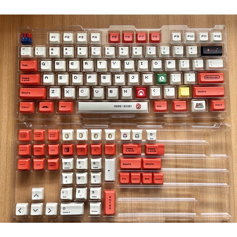 Keycap PBT XDA Mario nút bàn phím cơ phù hợp nhiều layout bàn phím cơ bản