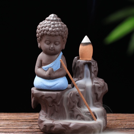 Thác Khói Trầm Hương Phật Tọa Bên Suối - Tặng 5 Nụ Trầm Cao Cấp