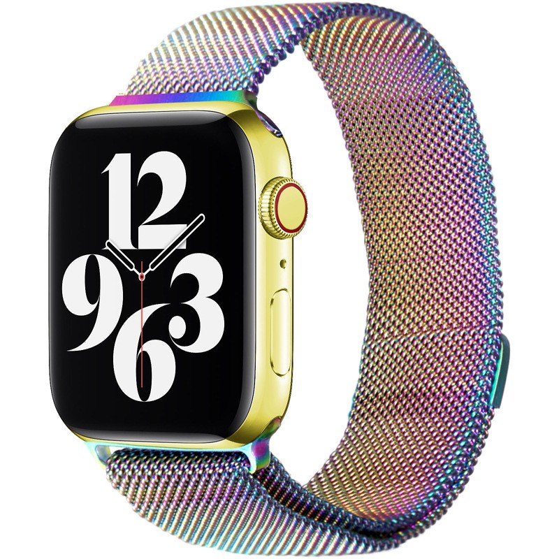 [Mã FASHIONT4FA2 giảm 10K đơn 50K] Dây đeo Milanese bằng thép không gỉ cho đồng hồ thông minh Apple Watch T500 6 W26 W46 U78 Plus