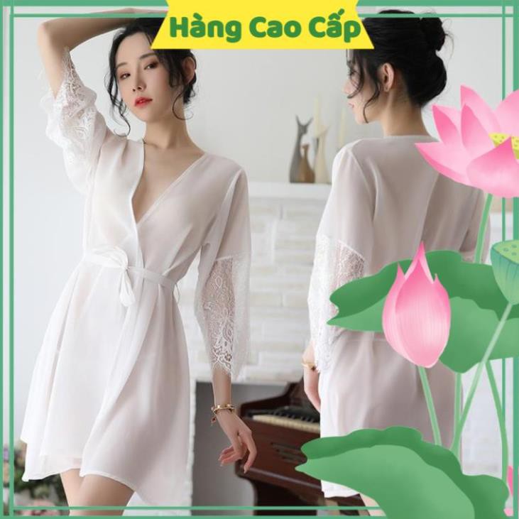 Váy Ngủ Sexy Gợi Cảm Váy Ngủ Xuyên Thấu Kiểu Áo Choàng Kimono Hàng Nhập Cao Cấp | BigBuy360 - bigbuy360.vn