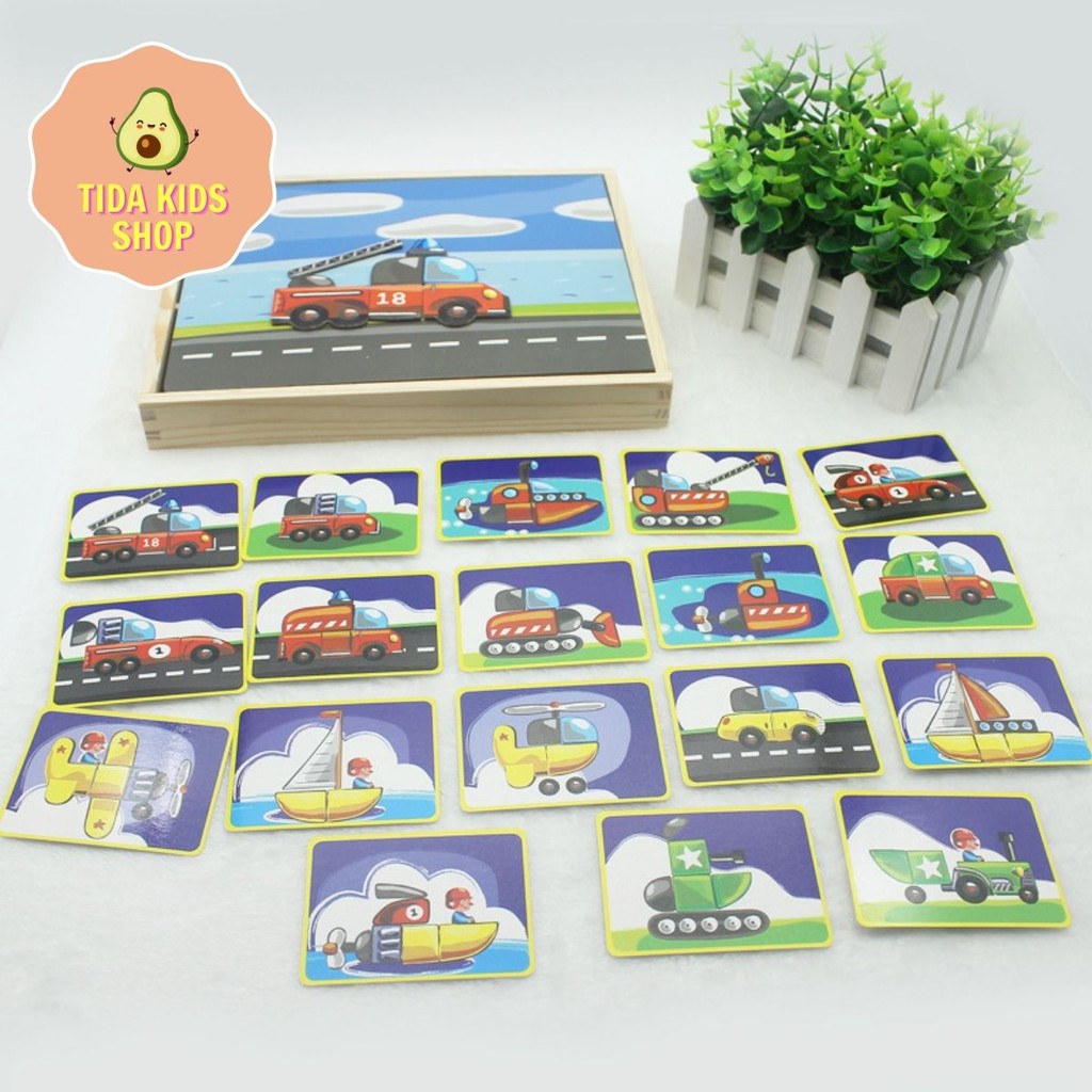 Đồ Chơi Xếp Hình ❤️ Freeship ❤️ Giá Tốt ❤️ Ghép Hình Puzzle Nam Châm Cho Bé Phát Triển Não Bộ ❤️ TiDa Kids Shop