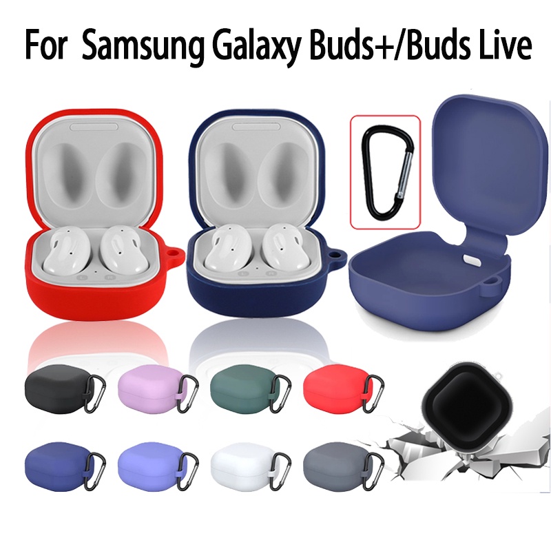 Vỏ bảo vệ hộp sạc JANSIN cho tai nghe Samsung Galaxy Buds+ Buds Live bằng silicone mềm
