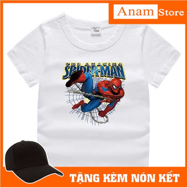 Áo thun cho béSPIDERMAN1  đủ size đủ màu Anam Store