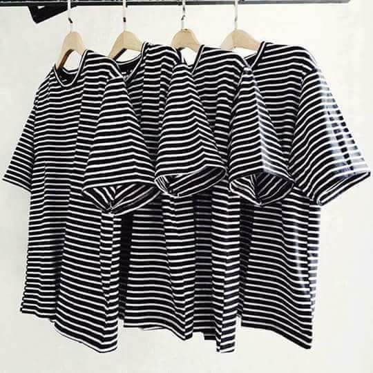Combo 6 áo pull kẻ ngang