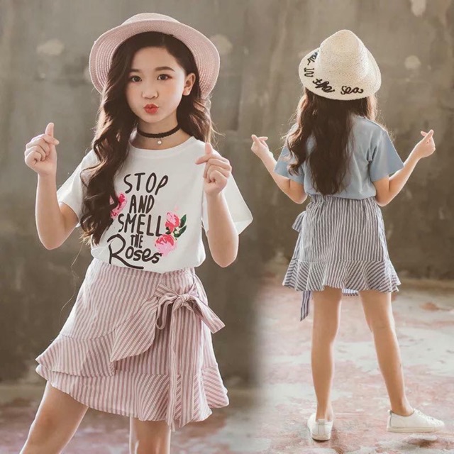 Freeship 99k TQ_Bộ áo váy bé