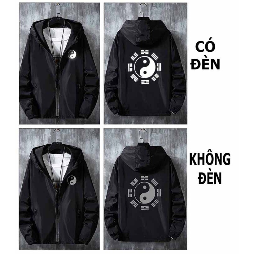 ❤️ 2 LỚP - KHÓA TÚI ❤️ ÁO KHOÁC GIÓ DÙ PHẢN QUANG CHỐNG NẮNG CÓ NÓN RỘNG