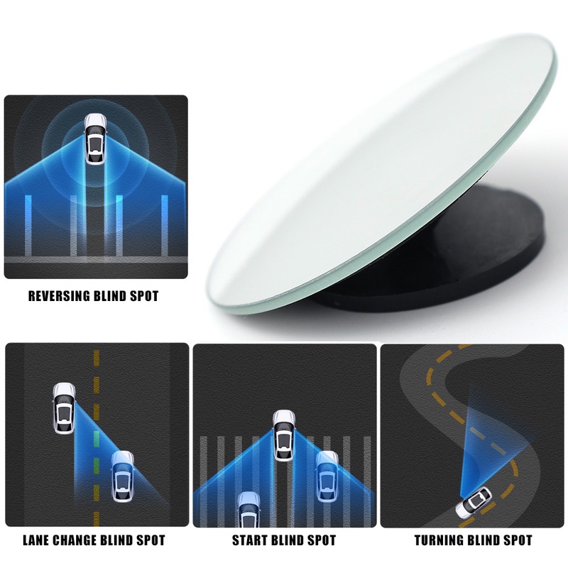 Bộ 2 Gương Cầu Lồi HD Xoay 360 Độ Cho Xe Hơi
