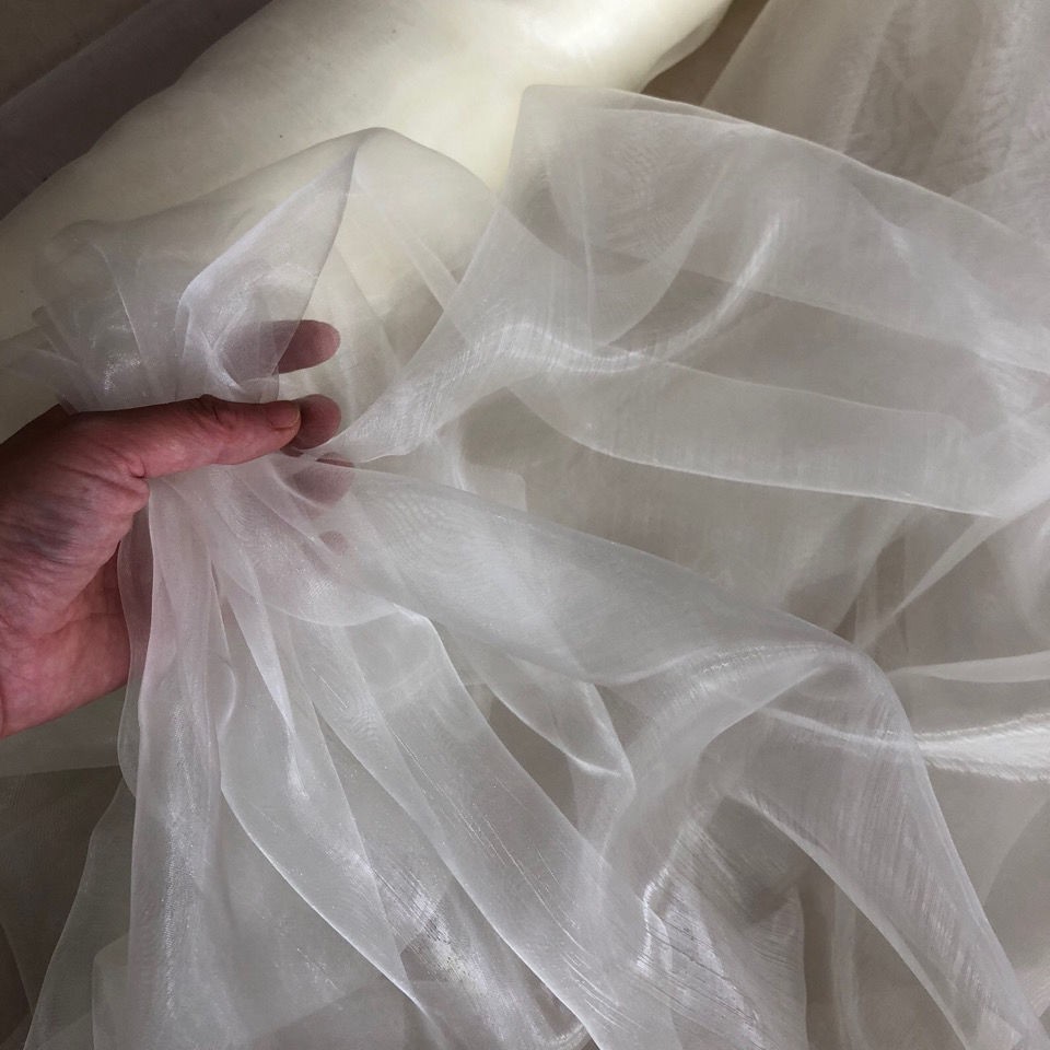 Soft silky silky silk fabric student designer wedding dress veil fabric baby clothing fabric DIY