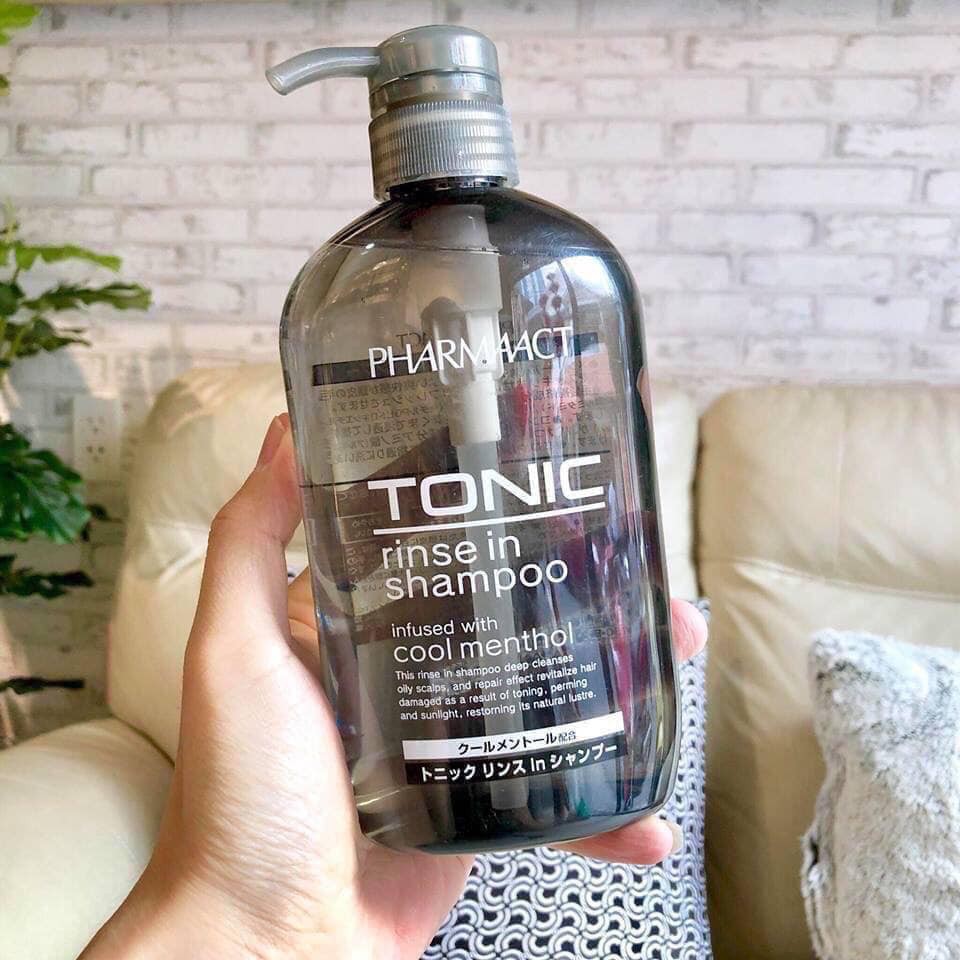 Dầu gội xả 2 trong 1 cho nam tóc gàu Tonic Rinse In Pharmaact Nhật Bản (600ml)