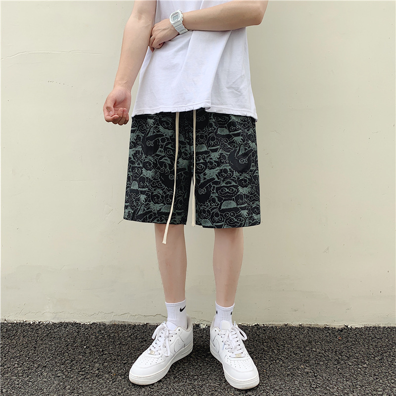 【EI KA 】M-2XL Casual shorts Korean style Hip Hop fashion Summer Loose Pirate shorts