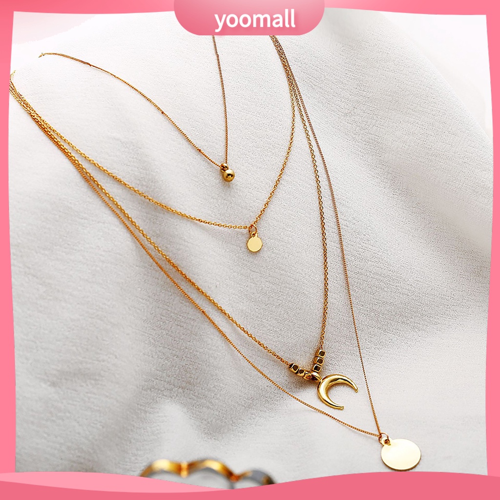 Vòng cổ Dài Bằng Thép Không Gỉ Màu Sắc Tinh Tế Dành Cho Nữ