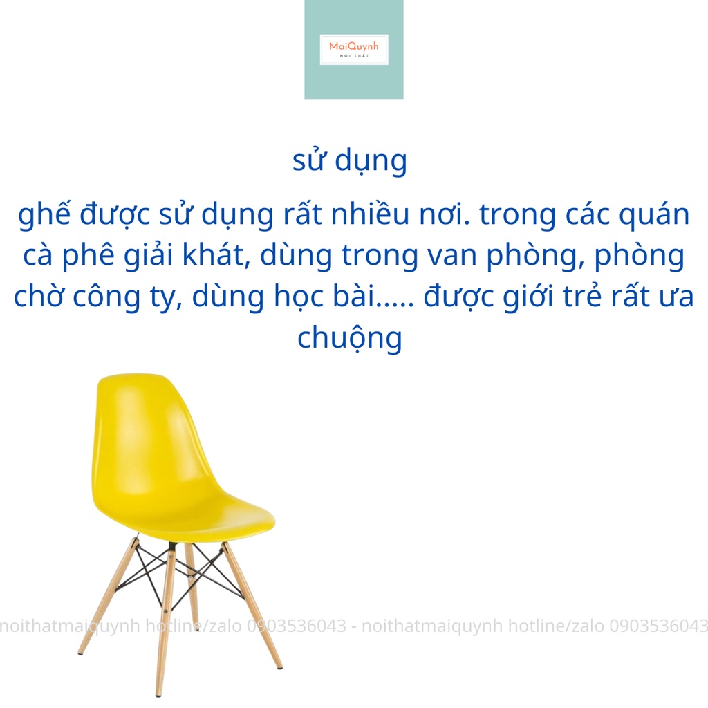 Ghế cà phê cafe ghế văn phòng làm việc eames