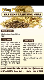 TRÀ ĐINH LĂNG HOA NHÀI