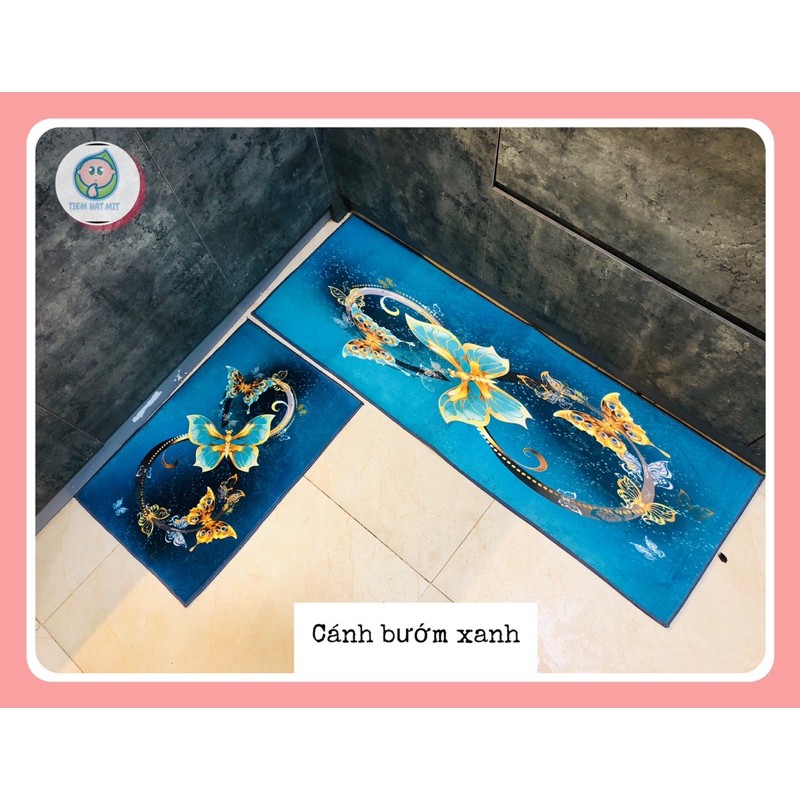 Thảm Bếp 3D lót sàn hàng loại 1 thấm hút nước chống trơn trượt giá Rẻ(Bộ 2 thảm) | BigBuy360 - bigbuy360.vn
