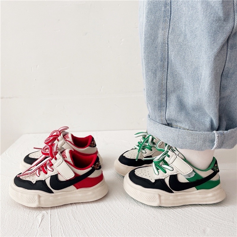 Giày thể thao móc kike pha màu siêu nhẹ chất xịn cho bé 1-10 tuổi