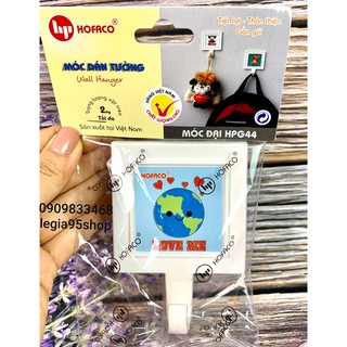 Móc dán tường bằng nhựa cao cấp HOFACO - Móc đại HPG44 – Móc dán tường tiện lợi, siêu chịu lực