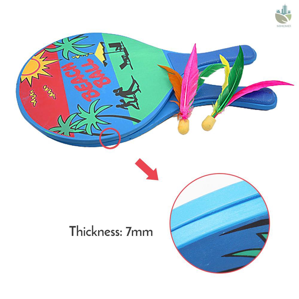 Vợt Cầu Lông Bằng Gỗ Cỡ 7mm Kèm 2 Quả Cầu Lông