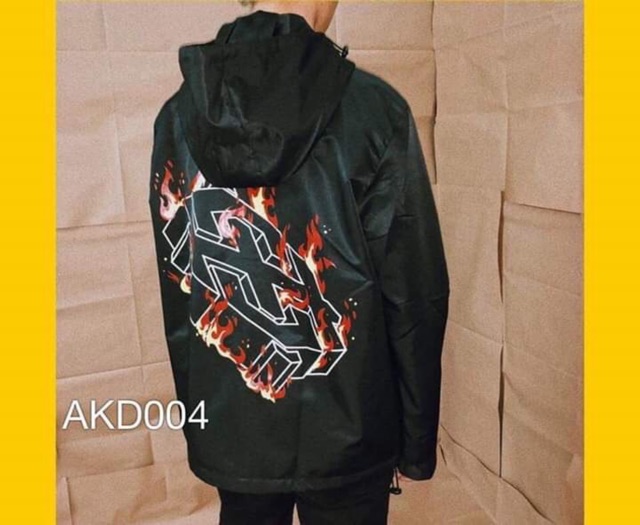 Áo khoác dù nam nữ chữ thập lửa in màu có size lớn kèm ảnh thật | BigBuy360 - bigbuy360.vn