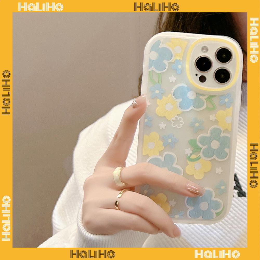 iPhone Case Silicone Soft Case Clear Case TPU Airbag Shockproof Full Coverage Protection Camera Oil Painting Flower For iPhone 13 Pro Max iPhone 12 Pro Max iPhone 11 iPhone 7 Plus
