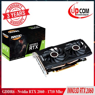 Card Đồ Họa VGA INNO3D GEFORCE RTX 2060 GAMING OC X2 6GB - Hàng Chính Hãng