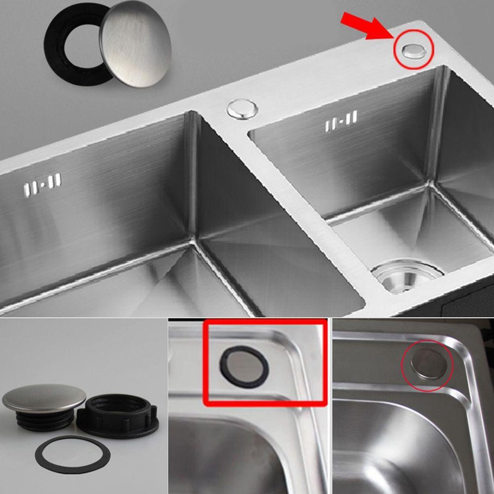 Nắp Đậy Lỗ Thoát Nước Bồn Rửa Chén Bằng Thép Không Gỉ Ốp