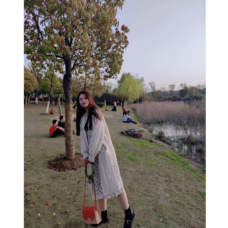 Áo Khoác Cardigan Len Thừng 2 Túi Dáng Dài M302