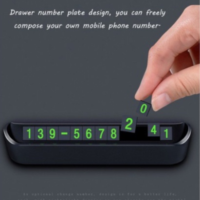 Bảng số điện thoại ô tô- bảng ghi sđt gắn taplo khi đỗ xe- FUTURE CAR