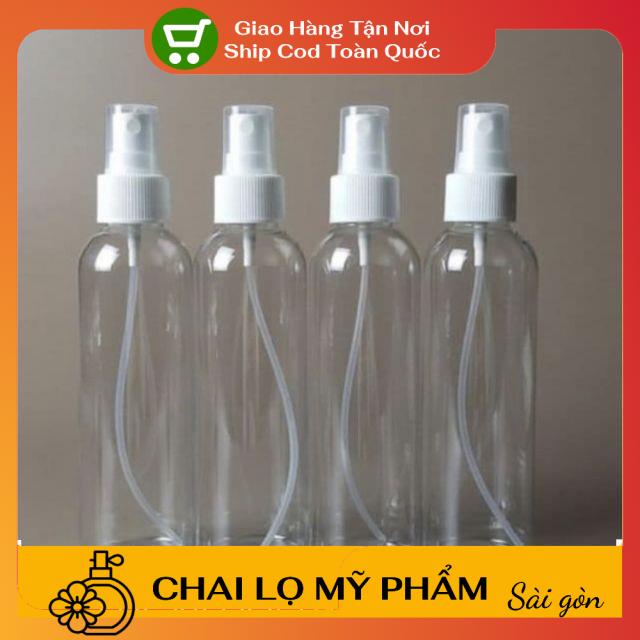 Chai Xịt Phun Sương ❤ Chai nhựa pet xịt phun sương 150ml,200ml,250ml, phụ kiện du lịch