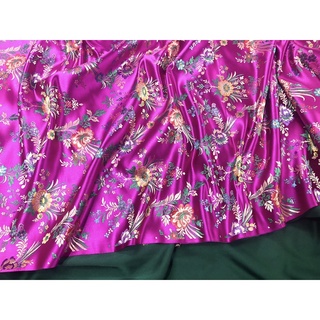 Vải Gấm hoa thêu cao cấp