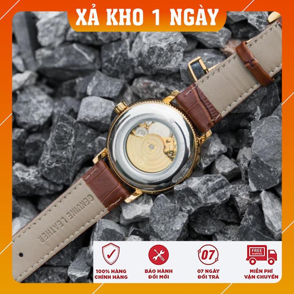 [Chính Hãng 100%] Đồng Hồ Nam Pagini Automatic PA6688  - Đồng Hồ Cơ Dây Da cao cấp - Bảo Hành 2 năm