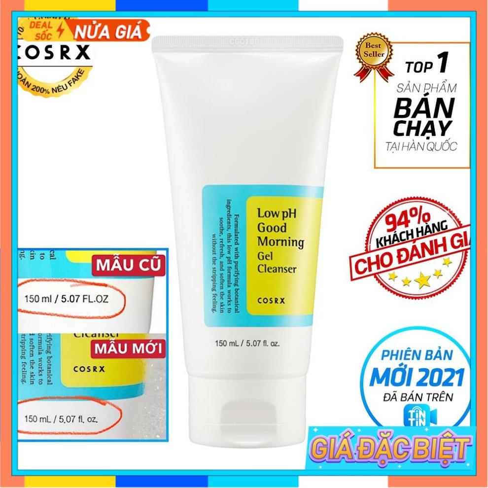 sữa rửa mặt cosrx low ph good morning gel cleanser -  dạng gel Hàn Quốc | BigBuy360 - bigbuy360.vn